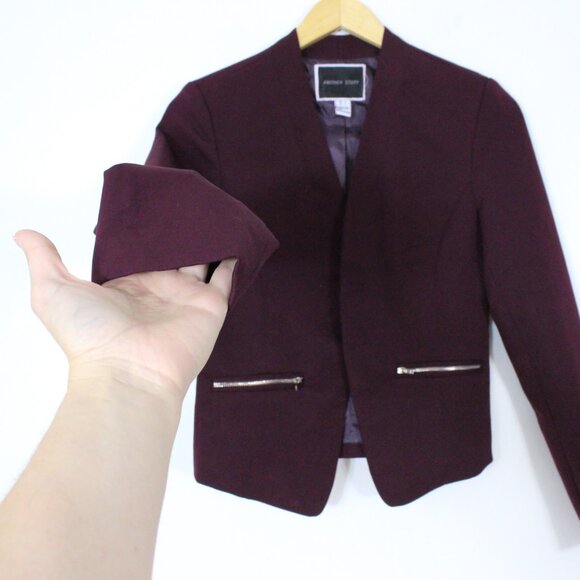 *Another Story Purple Wine Blazer - Picture 6 of 7